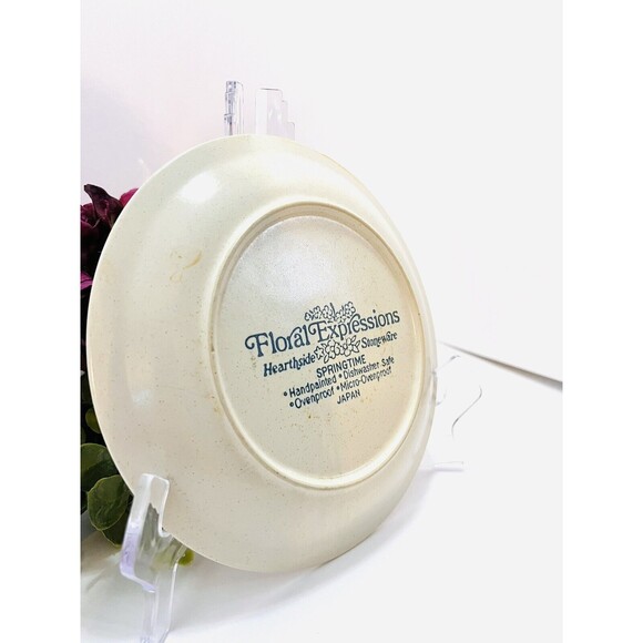 Vintage Hearthside SPRINGTIME Floral Expressions Japan 7.5" Salad Plate Dish - Picture 4 of 5